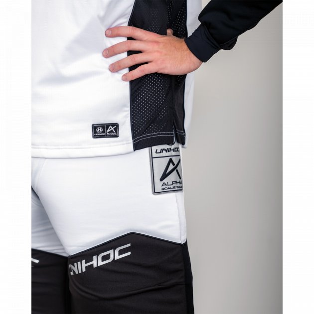 Unihoc Goalie Sweater Alpha White/Black