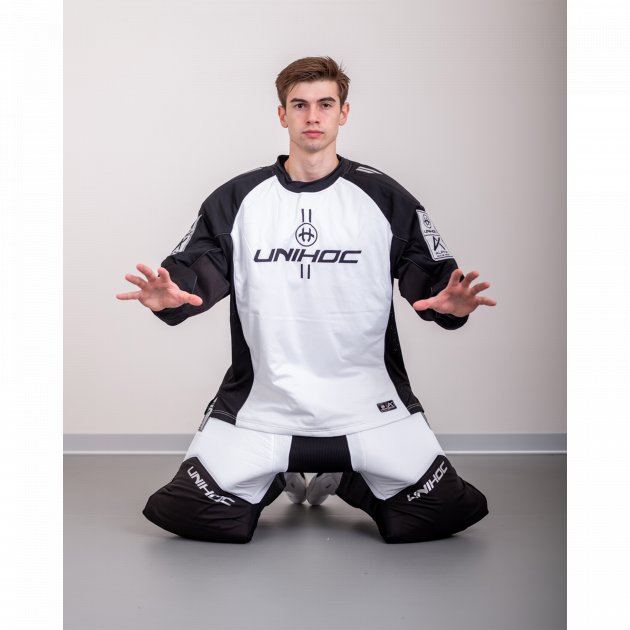 Unihoc Goalie Sweater Alpha White/Black