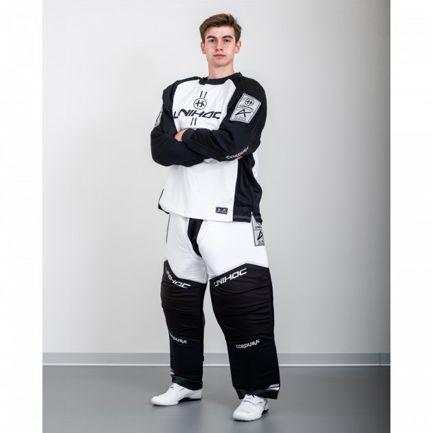 Unihoc Goalie Sweater Alpha White/Black