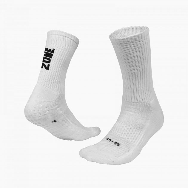 Zone Grip Socks Incredible White