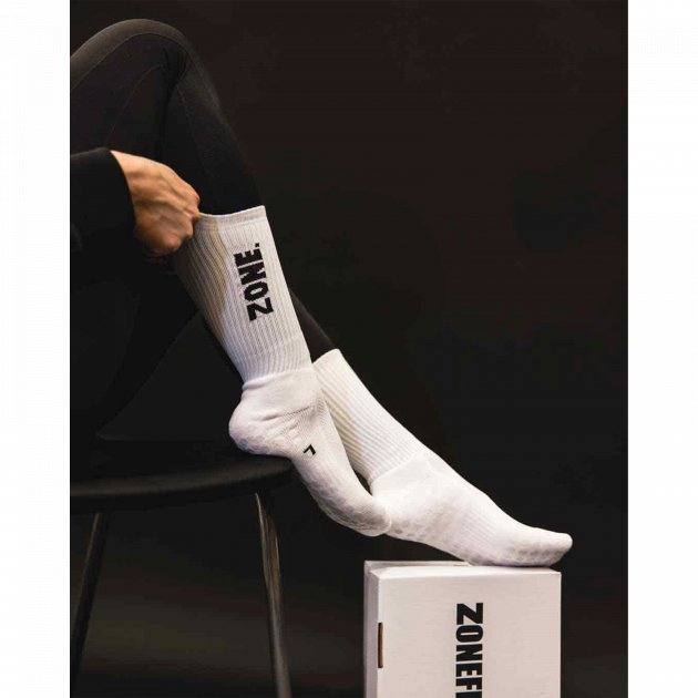 Zone Grip Socks Incredible White