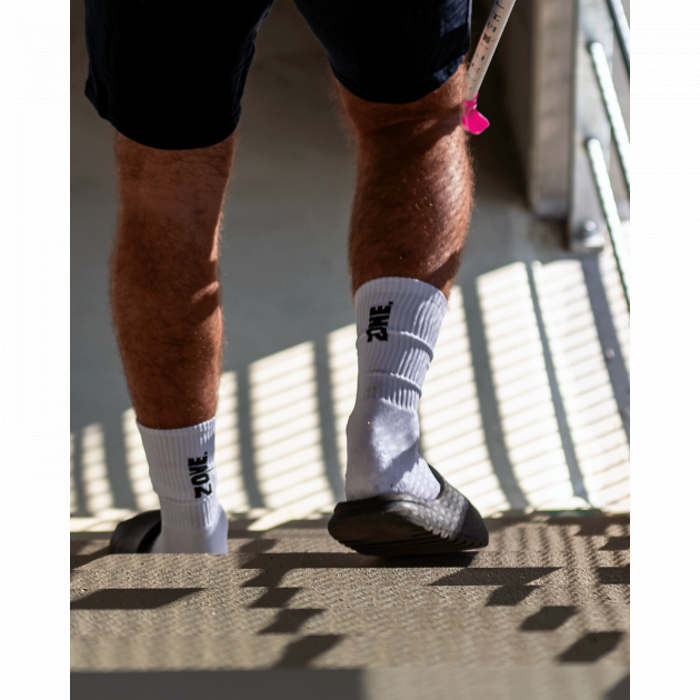 Zone Grip Socks Incredible White