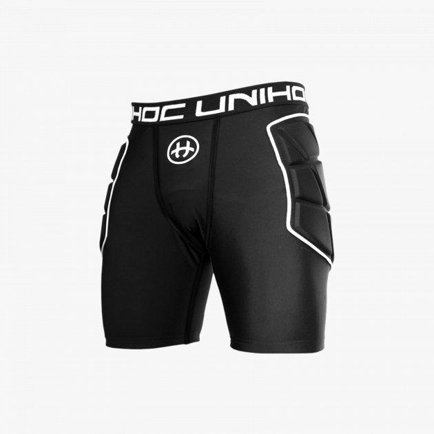 Unihoc Goalie Shorts Flow Black/White