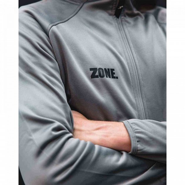 Zone Hood Zip Modern Grey