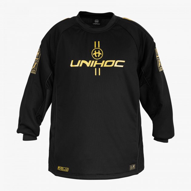 Unihoc Goalie Sweater Alpha Evolab Gold