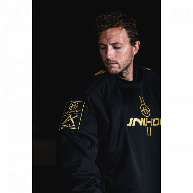 Unihoc Goalie Sweater Alpha Evolab Gold