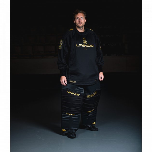 Unihoc Goalie Sweater Alpha Evolab Gold